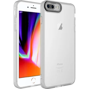 Case 4U Apple iPhone 7 Plus / 8 Plus Kılıf Kamera Korumalı Parlak Tasarımlı Renkli Darbe Emici Transparan Post Kapak Şeffaf