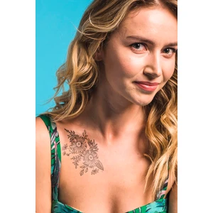 Flowers-4 Geçici Dövme,Geçici Tattoo ,Vücut Dövme,Kol Bilek Dövme,Boyun Dövme,Sırt Dövme