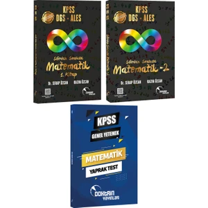 Doktrin Yayınları KPSS - DGS - AGS - AGS Sıfırdan Sonsuza Matematik 1-2 Konu Özetli Soru Bankası ve Matematik Yaprak Test (3 Kitap)