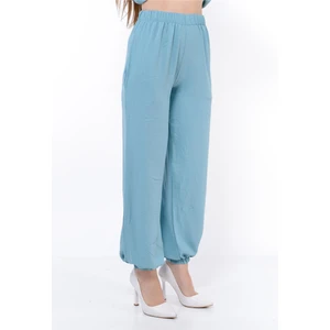 Kadın Beli Lastikli Şalvar Pantolon Bebemavisi