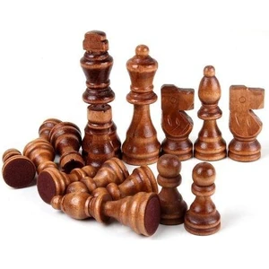 Ahşap Satranç Taşları No:35 Büyük 9cm