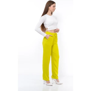 Kadın Beli Lastikli Aerobin Pantolon Fıstıkyeşili
