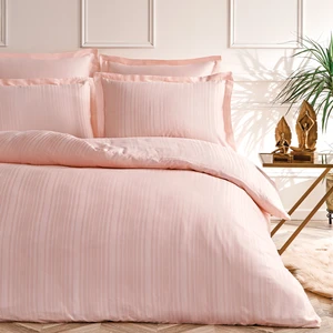 Melvin Çift Kişilik Xl Bambu Saten Nevresim Takımı - Pudra