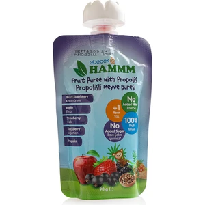 Karamürver Elma Çilek Böğürtlen ve Propolis Meyve Püresi 90 gr