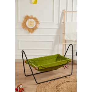 Ahşap Bebek Hamak Beşik (Yeşil)