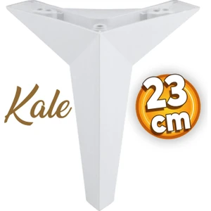 Kale Lüks Mobilya Kanepe Sehpa Tv Ünitesi Koltuk Ayağı 23 Cm Beyaz Baza Ayakları