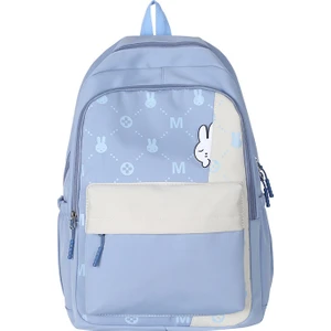 Yeni Pratik Sırt Çantası Kore Versiyonu Sevimli Tavşan Açık Seyahat Sırt Çantası Büyük Kapasiteli Tatlı ve Sevimli Okul Sırt Çantası (Yurt Dışından)