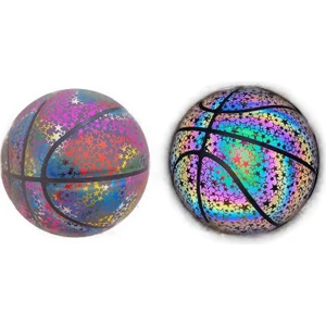 Yansıtıcı Basketbol Topu Parlak Renkli Higroskopik No. 7 Yetişkin Topu (Yurt Dışından)