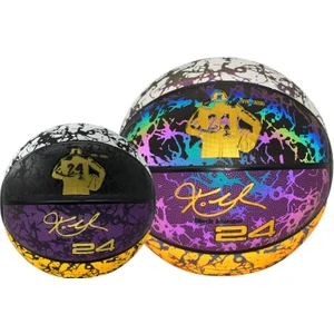 Basketbol Topu Kobe Bryant Renkli Şimşek Işıklı Işıklı Basketbol No. 7 Yakışıklı Aşınmaya Dayanıklı Basketbol (Yurt Dışından)