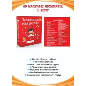 Metafor Yayıncılık 1. Sınıf On Maceralı Matematik (10 Kitap)
