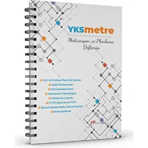 Atlas Akademik Yayıncılık Yksmetre Motivasyon ve Planlama Defteri - Günlük ve Haftalık Planlayıcı