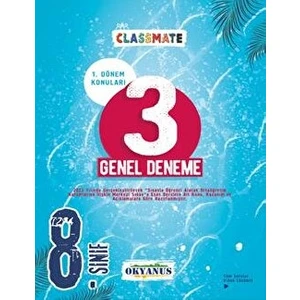 Okyanus Yayınları 8. Sınıf Classmate 1. Dönem 3 Genel Deneme