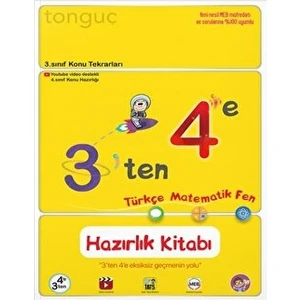 Tonguç Akademi 3'ten 4'e Hazırlık Kitabı Kitabı Tonguç Akademi