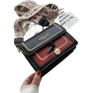Prodigy Toy Kadın Omuz Çantası Crossbody Çanta Pu Deri Toka (Yurt Dışından)