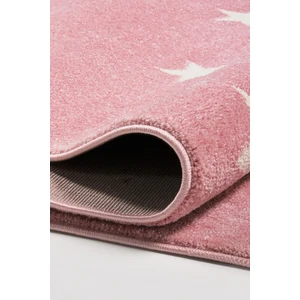 Konfor Halı Pembe Küçük Yıldızlı Kalın Dokuma Çocuk Halısı 80 x 300 cm