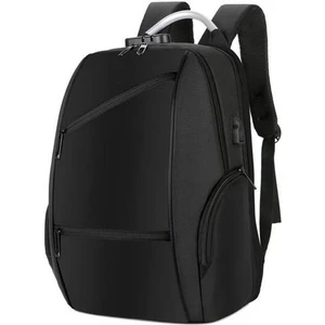 Erkek Kolej Öğrenci Okul USB Şarj Sırt Bilgisayar Çantası (Yurt Dışından)