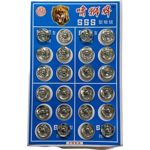 Ala Depo Çıtçıt Dügme Gümüş Renk  (14MM) 24 Adet