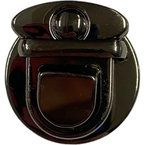 Ala Depo Mini Basmalı Yaylı Kilit Çanta Aksesuarı 3 cm Siyah