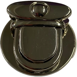 Ala Depo Yaylı Basmalı Kilit Çanta Aksesuarı 5 cm Siyah