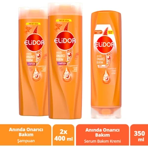 Superblend Saç Bakım Şampuanı Anında Onarıcı Bakım 400 ml X2 + Serum Bakım Kremi 350 ml