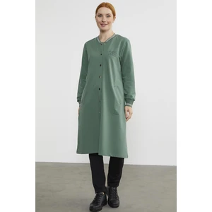 Çıtçıtlı Sıfır Yaka Kap - Yeşil