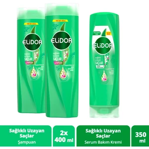 Superblend Saç Bakım Şampuanı Sağlıklı Uzayan Saçlar 400 ml X2 + Serum Bakım Kremi 350 ml
