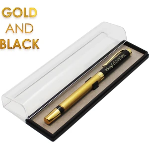 Kişiye Özel Isimli Kalem Siyah Gold