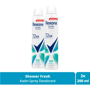 Kadın Sprey Deodorant Shower Fresh 72 Saat Kesintisiz Üstün Koruma 200 ml X2