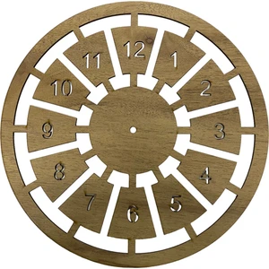 Ala Depo Ahşap Makrome Saat Kasnağı Açık Meşe 30 cm