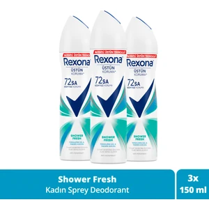 Kadın Sprey Deodorant Shower Fresh 72 Saat Kesintisiz Üstün Koruma 150 ml X3