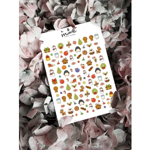 Christmas Cuties Tırnak Dövmesi Tırnak Tattoo Nail Art Tırnak Sticker