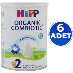 2 Organik Combiotic Devam Sütü 350 gr 6 Adet
