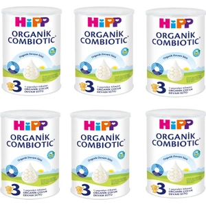 3 Organik Combiotic Devam Sütü 350gr 6 Adet