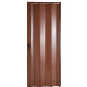 Akordiyon Kapı 72x203 cm Camsız Ceviz 12Mm Katlanır Akordeon PVC