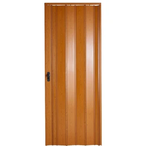 Akordiyon Kapı 72x205 cm Camsız Meşe 12Mm Katlanır Akordeon PVC