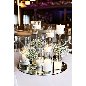 Lyn Home & Decor Yuvarlak Aynalı Supla Masa Üstü Aynası