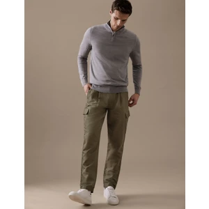 Marks & Spencer Regular Fit Keten Kargo Pantolon