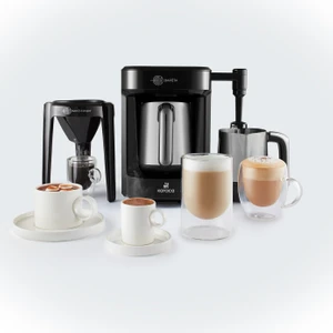 Hatır Barista Steel Cappuccino ve Türk Kahve Makinesi Galaxy Grey