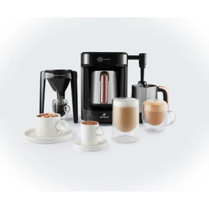Hatır Barista Steel Cappuccino ve Türk Kahve Makinesi Rosegold