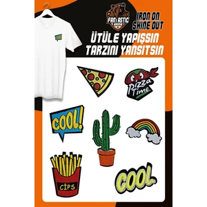 Ütü Ile Yapışan Dokuma Arma Seti Patch Cool Modeli