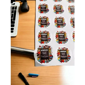 Tuğset Etiket  Iyi Tatiller  Tatil Başlıyor Yazılı Sticker Etiket  - Karne Mezuniyet Hediyesi Etiketi 35 Adet