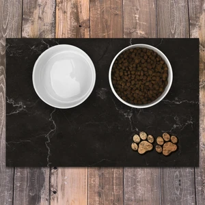 Vinil Kaymaz Tabanlı Keçe Baskılı Evcil Hayvan Pet Mama Paspası 45x75