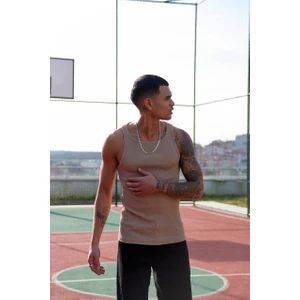 Erkek Halter Yaka Sporcu Likralı Atlet