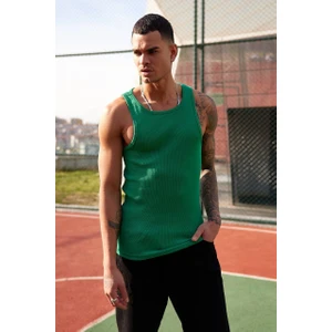 Erkek Halter Yaka Sporcu Likralı Atlet