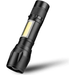 Flaşörlü Şarjlı Polis El Feneri 3 Fonksiyonlu 8024