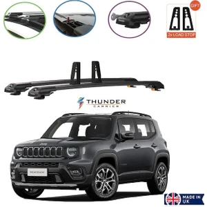 Jeep Renegade Tavan Taşıma Sepeti ve Thunder Kilitli Ara Atkı Sabitleme Aparatı Hediyeli 5 Yıl Garantili