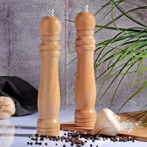 Ahşap Öğütücü - Tuz Karabiber Öğütücüsü Büyük 25,5 Cm(Tekli)