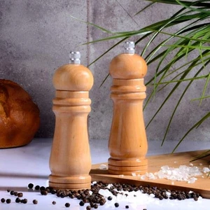 Ahşap Öğütücü - Tuz Karabiber Öğütücüsü Küçük 15,5 Cm(Tekli)