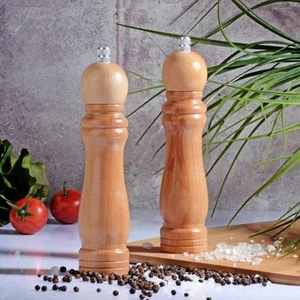 Ahşap Öğütücü - Tuz Karabiber Öğütücüsü Orta 21 Cm(Tekli)