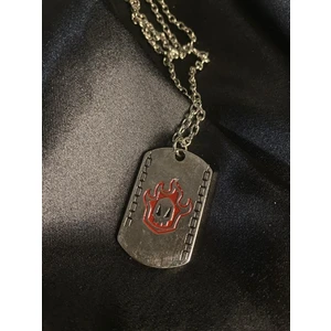 Santalio Bleach Ichigo Hollow Klasik Anime Kolye Zamak Döküm Saf Gümüş Kaplama 60 65CM Zincir Kolye